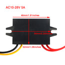 AC/DC spændingsomformer spændingsregulatormodul buck AC 10-28V til DC 12V 5A