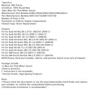 2001-2005 VW Passat 3B3 2.0 Měřič hmotnostního průtoku vzduchu Snímač přístroje 0280218058 0280218059 Generic