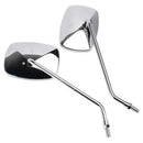 Kit de espelho retrovisor cromado de 10 mm para Piaggio Beverly 125 250 2004 2005 06 07 08