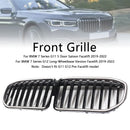 2019-2022 BMW 7-serie G12 Long Version Facelift Single Lat Glans Black Front Grill