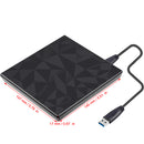 Type-C Usb 3.0 External Dvd Cd Rw Drive Brenner Großes Bohrgesicht Schwarz Pc