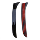Glanz Schwarz Paar Hinten Fenster Seite Flügel Spoiler Für VW Passat B7 Wagon 11-15