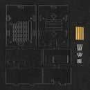 Adaptador Raspberry Pi 5 PCI-E, caixa adaptadora PCIe para M.2, cooler de caixa acrílica