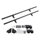 Sliding Ladder Hardware Kit 6.6FT Round Tube Rolling Library with Brake