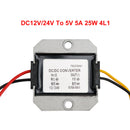 Wodoodporny regulator konwertera mocy 12 V/24 V do 5 V 5 A 25 W obniżający napięcie DC/DC