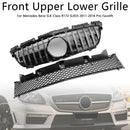 2011-2016 Mercedes-Benz SLK-Klasse R172 SLK55 Pre-Facelift Chrom Front Oberen Unteren Kühlergrill Fit Mercedes SLK-Klasse R172 SLK55