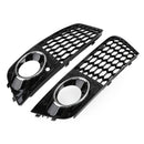 Pár Voštinové mlhové světlo s otevřeným větracím otvorem Grill Fit Fit Audi A4 B8 2009-2012 Generic