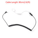 3,5 mm Air Tube Hovedtelefoner Anti Radiation Hovedtelefoner Bodyguard Headset med mikrofon