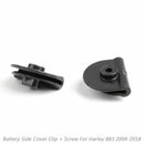 Til Harley Sportster XL883 XL1200 2004-2018 Batteri Side Cover Clip + Skrue Generisk