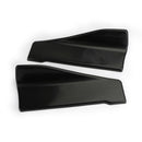 2 pieces 35 cm skirt spoiler rear lip extension rocker splitter winglet wings black generic