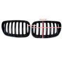 Frontnierengitter für BMW X5 E53 2004–2006, X-Serie, glänzend schwarz, generisch