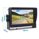 7" Wireless AHD 1080P Display 1CH Rear View Backup Camera Set for Truck Trailers