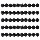 50 Uds Clip de perno de Panel de carenado 6mm Clips de remache de tornillo de plástico negro para Honda genérico