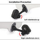 Motorcykel Justerbar Clip On Windscreen Extension Spoiler Vindafviser