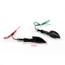 Universal Motorrad Schwarz Skeleton Hand LED Blinker Signals Blinker Blinker Smo