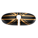 Union Jack UK Flag kryt zpětného zrcátka pro MINI Cooper R55 R56 R57 Black/Gold Generic