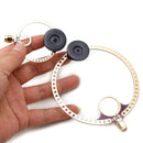 2x Donut VHF UHF FM Mini-Loop-Antenne für HFDY Malahiteam DSP DSP2 Radioempfänger