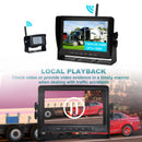 7" Wireless AHD 1080P Display 1CH Rear View Backup Camera Set for Truck Trailers