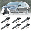 2004-2008 Toyota Solara 3.3L V6 6X Bobina de ignição + vela de ignição 6X 90919-02234 C-528 C1175 GN10536 UF267