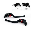Lange Bremskupplungshebel für Kawasaki ZX636R / ZX6RR 2005-2006 Schwarz Generic