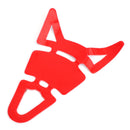 3D rubber motorcycle tank pad protector motorcycle spine sticker "cat ears" look