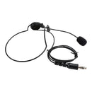 7.1-C7 Gewöhnlicher, hinten montierter großer Stecker, taktischer Ohrbügel-Headset-Kopfhörer im Ohr