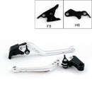 Lange Bremskupplungshebel für Hyosung GT250R 2006-2010 GT650R 2006-2009 Schwarz Generic