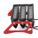 3řadé LED motocyklové světlomety bílé světlo Vhodné pro Honda Grom 125 MSX SF 13-19 RE Generic