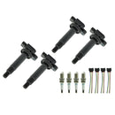 2000-2005 Toyota Echo 1.5L L4 4X sytytyspuola + sytytystulppa + liitin UF316 90919-02240 9008019021 Fedex Express