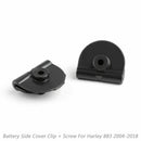 Til Harley Sportster XL883 XL1200 2004-2018 Batteri Side Cover Clip + Skrue Generisk