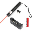 650nm Red Laser Pointer Visible Beam Light Lazer + 18650 + Charger
