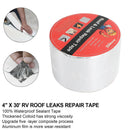 4" x 30' RV Sealant Tape UV Wasserdicht Roof Leaks Reparatur Tape Dichtung Sticky Silber