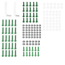 158x Befestigungselemente CROBS Bolt Kit Motorradsportbike Windschutzscheibe grün