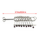 Traditionelt hjernespil Klassisk kinesisk metal puslespil med 9 ringer