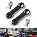 Par de extensores de espelho para motocicleta Honda 10mm em alumínio preto