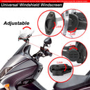 Motorcykel Justerbar Clip On Windscreen Extension Spoiler Vindafviser
