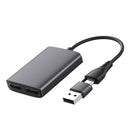 Typ C/USB3.0-zu-Dual-HDMI-Adapter für Apple M1 M2 Mac Windows Typ C/USB3.0-Hub