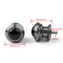 Paar 6mm Swingarm Sliders Spools für Yamaha MT01 MT09 YZF-R3 R1 MAX 530 Titanium