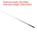 Hopfällbar 8-45" Teleskopantenn SMA-kontakt FM-radio VHF 136–174 MHz 20–150 cm