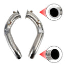 2011-2018 BMW M5 F10 mit S63 Motor 3" Edelstahl Abgas-Downpipes compatible