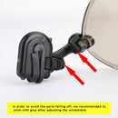 Motorcykel Justerbar Clip On Windscreen Extension Spoiler Vindafviser