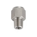 1/8" NPT hann til M10x1.0 hunn rustfritt stål oljetrykkmåleradapter