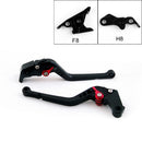 Lange Bremskupplungshebel für Hyosung GT250R 2006-2010 GT650R 2006-2009 Schwarz Generic