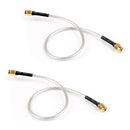 10 stk SMA han til SMA han RF forlængelse coax pigtail semi stivt kabel RG402 30 cm