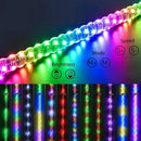 RZR Offroad Jeep Rhino Sandrail Can Am Buggy UTV 2x2ft RGB LED APP Whip Lights Antenn med flaggfjärrkontroll
