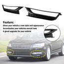 Volkswagen Passat 2012-2015 Svart 2st Front Honeycomb Dimljusskydd