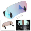 Motorcykel Justerbar Clip On Windscreen Extension Spoiler Vindafviser