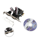 PCIE til RS232 2-ports seriel WCH382 Chip PCI-Express Extension Board Adapterkort