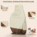 Patio Egg Chair Cover Outdoor Hanging Double Basket Egg Swing Cover Waterproof