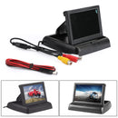 4,3" sammenleggbar bilskjerm TFT LCD NTSC PAL nattparkeringsassistent 4,3 tommer